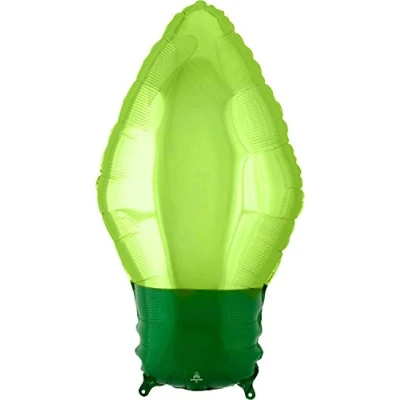 Image of Amscan 4204701 Sdshape: Green Xmas Light Bulb