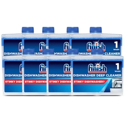 Image of Finish dishwasher Machine Cleaner Original Pack of 8, 250ml Each Deep Cleans and Helps to prolong life your