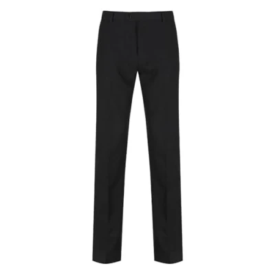 Image of Trutex Contemporary School Trousers for Boys (6 16+ Years), Slim Leg Boys, Stain Resistant Senior Trousers, Adjustable Fit Boys&#039; Genuine Uniform Black