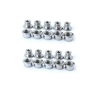 Image of Neuocean 10pcs Bike Single Chainring Bolts Kits Chainwheel &amp; Nuts Cycling Disc Screws For Road Mountain BMX MTB