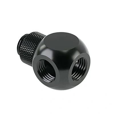 Image of Barrow G1/4 Male Rotary Female 4 Way T Splitter Black