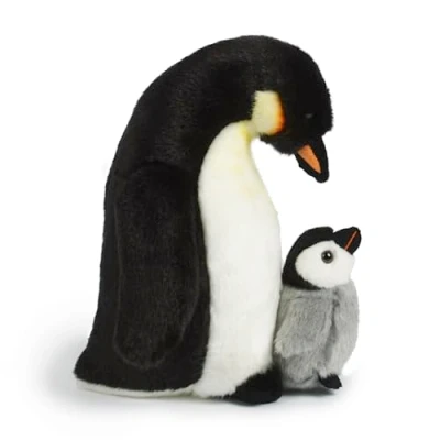 Image of Living Nature Soft Toy Penguin with Chick (27cm)