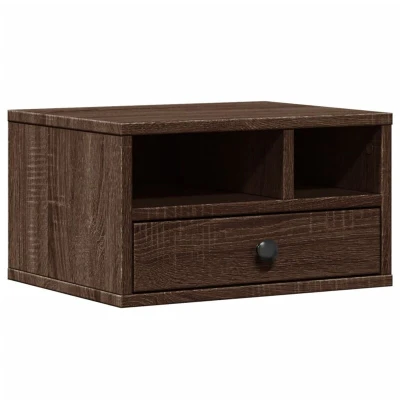 Image of vidaXL Printer Stand Brown Oak 40x32x22,5 cm Engineered Wood