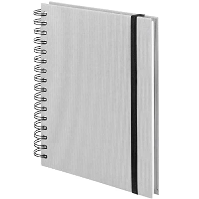 Image of SOHO A5 Wire Bound Notebook with Plain Paper and Elasticated Closure Stone