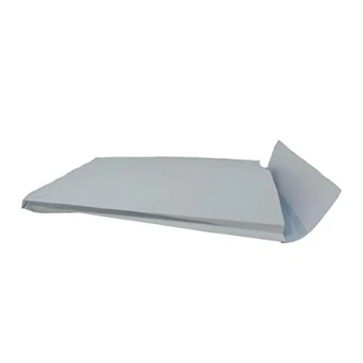 Image of 324 x 229 25 Blue Label White Pocket Gusset Envelopes 125 pack P&amp;S