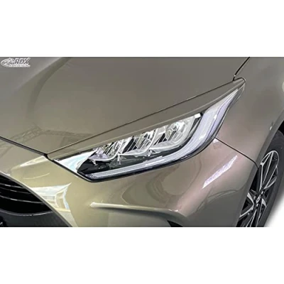 Image of RDX Racedesign RDSB196 Head light spoilers compatible with Toyota Yaris (P21) 2020 (ABS)