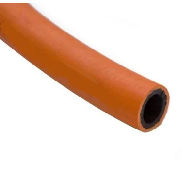 Image of 3 Metre Orange High Pressure Rubber Gas Hose Caravan Motorhome 8mm 5/16&quot;