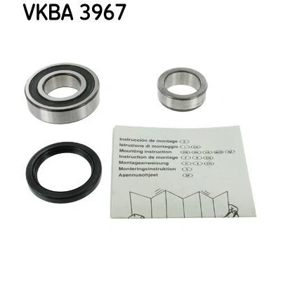 Image of MB092185 Wheel bearing kit SKF VKBA 3967 with shaft seal 62mm SUZUKI: Wagon R+ II Hatchback, Ignis I