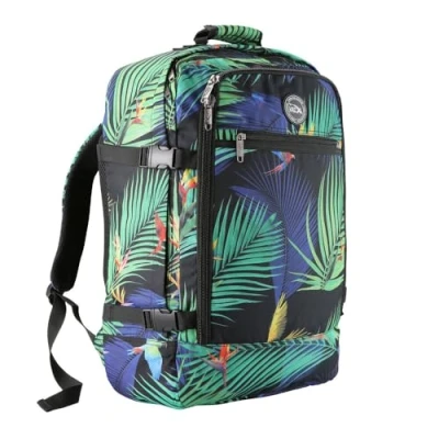 Image of Cabin Max Metz 55x40x20 cm Bag Carry On Backpack Travel Ryanair Bags 55 x 40 20 (Recycled rPET Paradise 44L)