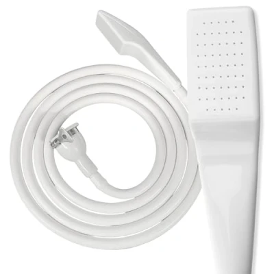 Image of Kobe Professional Shower Head and Extra Long Hose Set for Bath Taps/Tap Attachment Secure Fit Clamp Included Perfect Portable Shower/Portable Dog 3m
