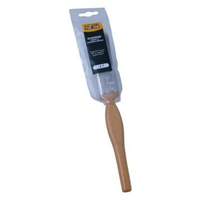 Image of Fit For The Job 1 inch Diamond DIY Paint Brush A Smooth Finish Painting with Emulsion, Gloss and Satin Paints on Walls, Ceilings, Furniture, Wood &amp; Metal, 1&quot; 25mm