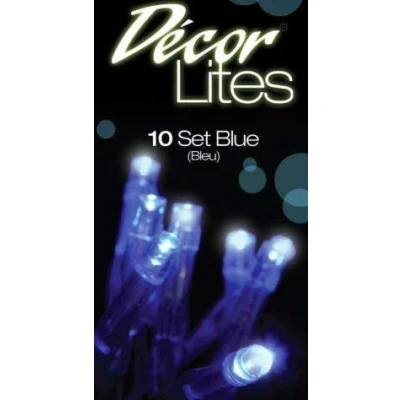 Image of Decor Essentials String Fairy Lights Battery Operated For Bedroom Wedding Event 10 Set LED (Blue)