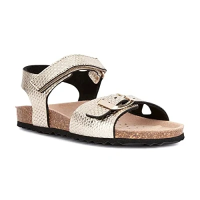 Image of Geox Adriel Girls Sandal, gold, 7.5 UK Child