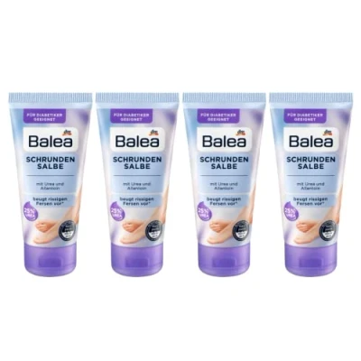 Image of Balea Foot Cream Blackout Ointment with Urea (25%) Pack of 4 x 50 ml