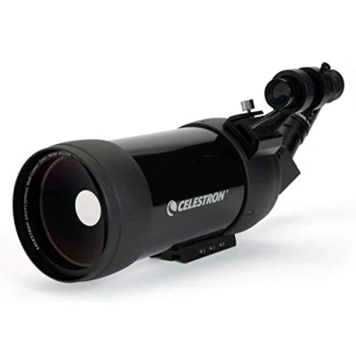 Image of Celestron 52268 Mak 90mm Angled Spotting Scope Maksutov Great for Long Range Viewing 39x Magnification with 32mm Eyepiece Multi Coated Optics Rubber Armored