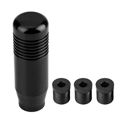 Image of Gear Shift Knob, 85mm Aluminum Alloy Car Manual Knob Handle Shifter Head (Black)