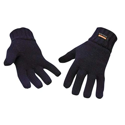 Image of Portwest Knit Glove Insulatex Lined, Size: One Size, Colour: Navy, GL13NAR