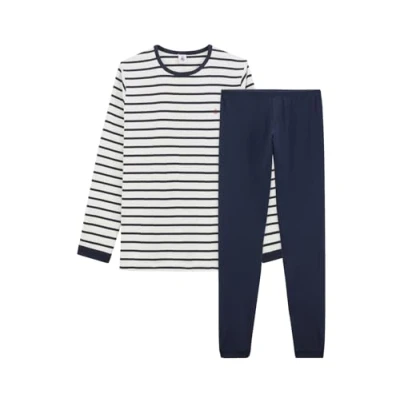 Image of Petit Bateau TECHI boys&#039;s Sleepsuits in Blue