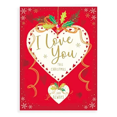 Image of Regal Publishing Modern Christmas Card Open Love 12 x 9 inches