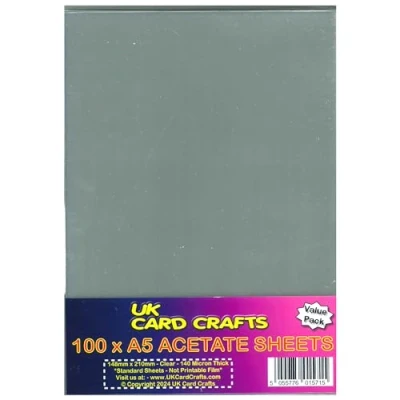 Image of A5 Acetate 100 Sheets, 140 Micron Bulk Buy Stella Weds. 148mm x 210mm