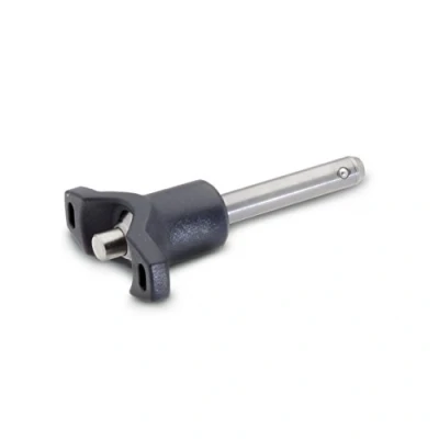 Image of Ganter Standard Elements GN 113.7 6 30 Stainless Steel Ball Locking Pin Pack of 1, Black