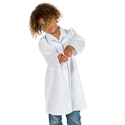 Image of Pretend to Bee 8735L_5/7, White, 5 7 Years Mad Scientist/Doctor Lab Coat Fancy Dress Costume for Kids, Solid
