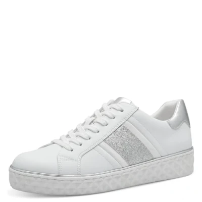 Image of MARCO TOZZI Women&#039;s Trainers, Feel, Replaceable Footbed, Soft Lining, Vegan, 2 23780 42 Sneaker, White, 9 UK