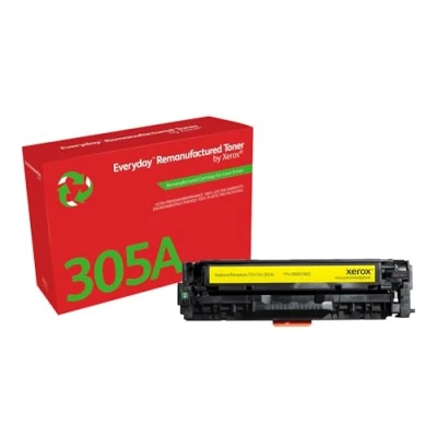 Image of Everyday by Xerox Yellow Toner compatible with HP 305A (CE412A), Standard Capacity