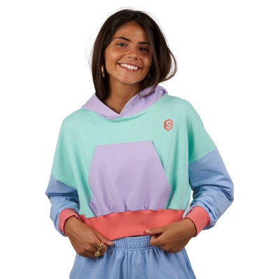 Image of Superb BeHappy Multicolor WoMens Hoodie Multicolour Size Large