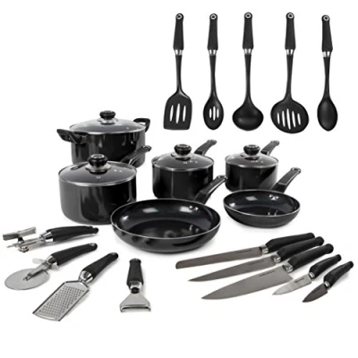 Image of Morphy Richards 6 Piece Pan Set, Black