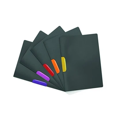 Image of Durable 230400 Clip Folder Duraswing Color for 30 Sheets DIN A4, Bag 5 Piece, Anthracite with Coloured