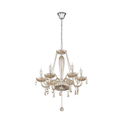 Image of EGLO 39092, Basilano, Chandelier Pendant, Steel, 40W, Chrome