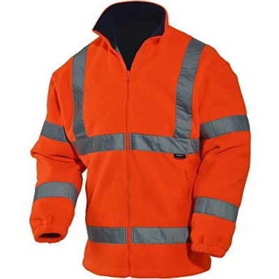 Image of UCI VIZWELL Hi Vis Viz Polar Fleece Bodywamer Jacket Orange (3XL)