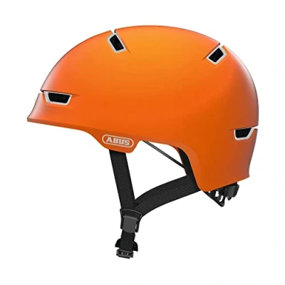 Image of ABUS Scraper 3.0 ACE City Helmet Durable Bicycle for Traffic Women and Men Orange, Size L