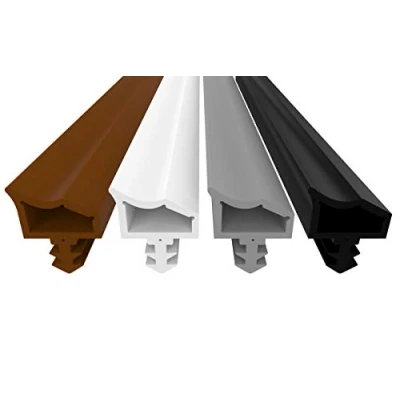 Image of Door Seal Against Draughts, Noise and dust, Saves Heating Costs, Sealing, Sealing Tape, 4 mm Slot Width 7 Depth 12 fold, Steel Frame Seal, Rubber Room Black 5m