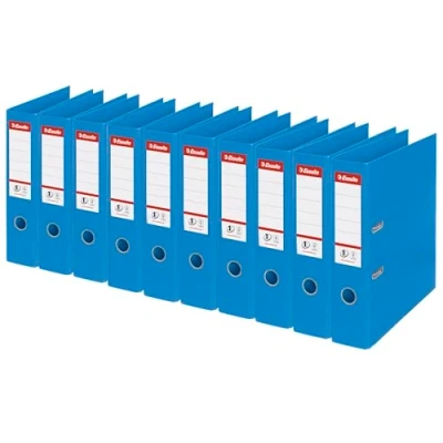 Image of Esselte 75mm Lever Arch A4 Blue P10 ES80656