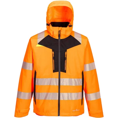 Image of Portwest DX4 Hi Vis 4 in 1 Jacket Orange/Black 4XL