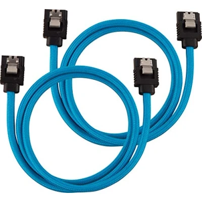 Image of Corsair CC 8900255 Premium Sleeved SATA Cable 6Gbps 60cm, Blue