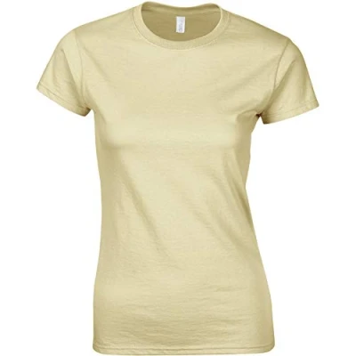 Image of Gildan Ladies Soft Style Short Sleeve T Shirt (L) (Sand)
