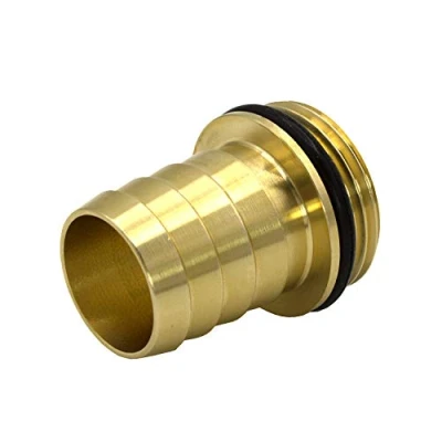 Image of VARIOSAN Hose Nozzle 15310, 1 Inch Male x 3/4 Nozzle, Brass, O Ring