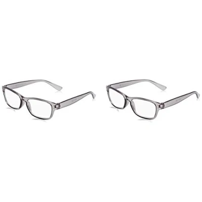 Image of The Reading Glasses Company Grey Readers Value 2 Pack Mens Womens RR77 7 +3.50