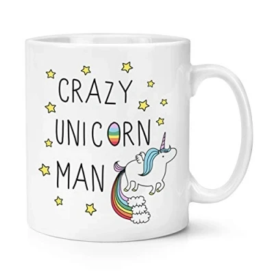 Image of Crazy Unicorn Man 10oz Mug Cup