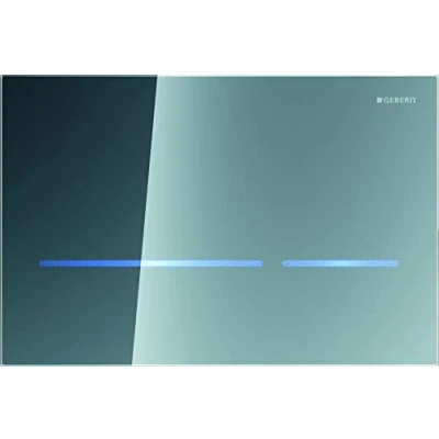 Image of Geberit Sigma 80 242618SM1 Actuator Plate Replacement Part Mirror Glass for 2 Flushes