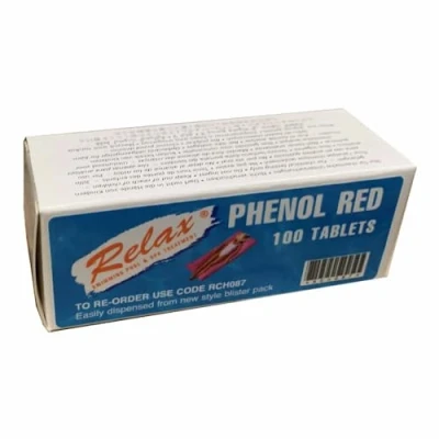 Image of 100 x Relax Phenol Red Rapid tablets by