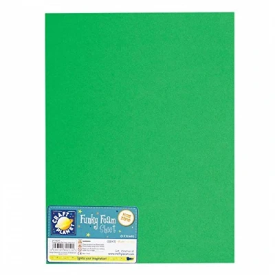Image of Craft Planet 9inch x 12inch Funky Foam Green (Single Sheet)