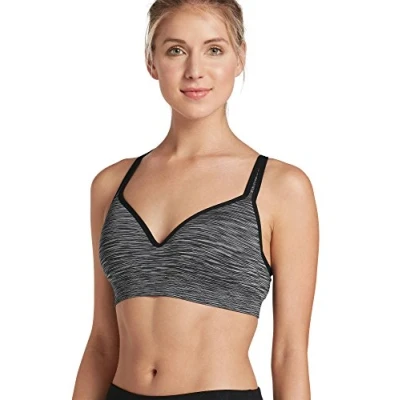 Image of Jockey Women&#039;s Adjustable Molded Cup Sport Bra, Black, S