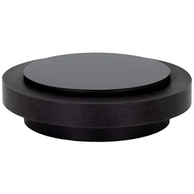 Image of EVI Herrajes I 203 35X12 NG Adhesive Door Stop, Painted Black Rubber, 35Ø x 14mm