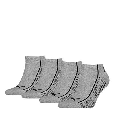 Image of PUMA 4 Pairs Sneaker Socks Grey 2.5 5 (35 38)