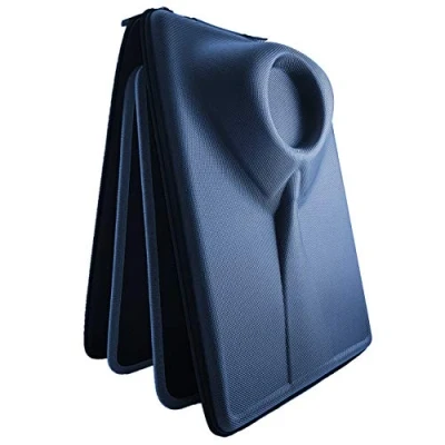 Image of Packshi® Shirt Travel Case Bag Carrier Garment Bags Protector Anti Wrinkle Storage with Folder Gift for Men (Navy Blue)