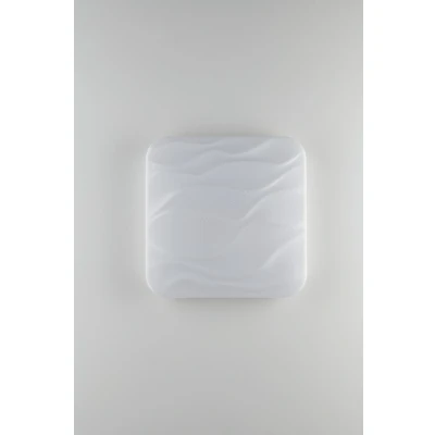 Image of Wave Integrated LED Dimmable Flush Ceiling Lamp, Star Dust Effect,